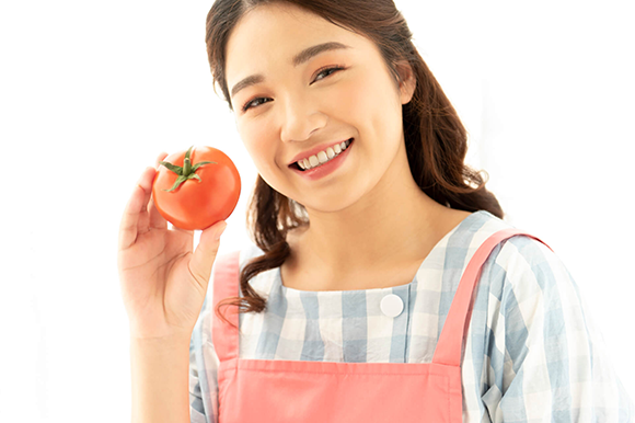 女性にうれしいトマトの健康効果